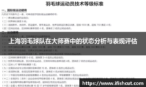 上海羽毛球队在大师赛中的状态分析与表现评估